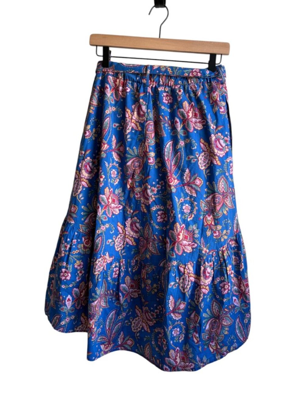J.Crew Liberty Skirt Pull-on Midi Skirt in Liberty Floral Belle Blue Size 6 - Picture 5 of 5
